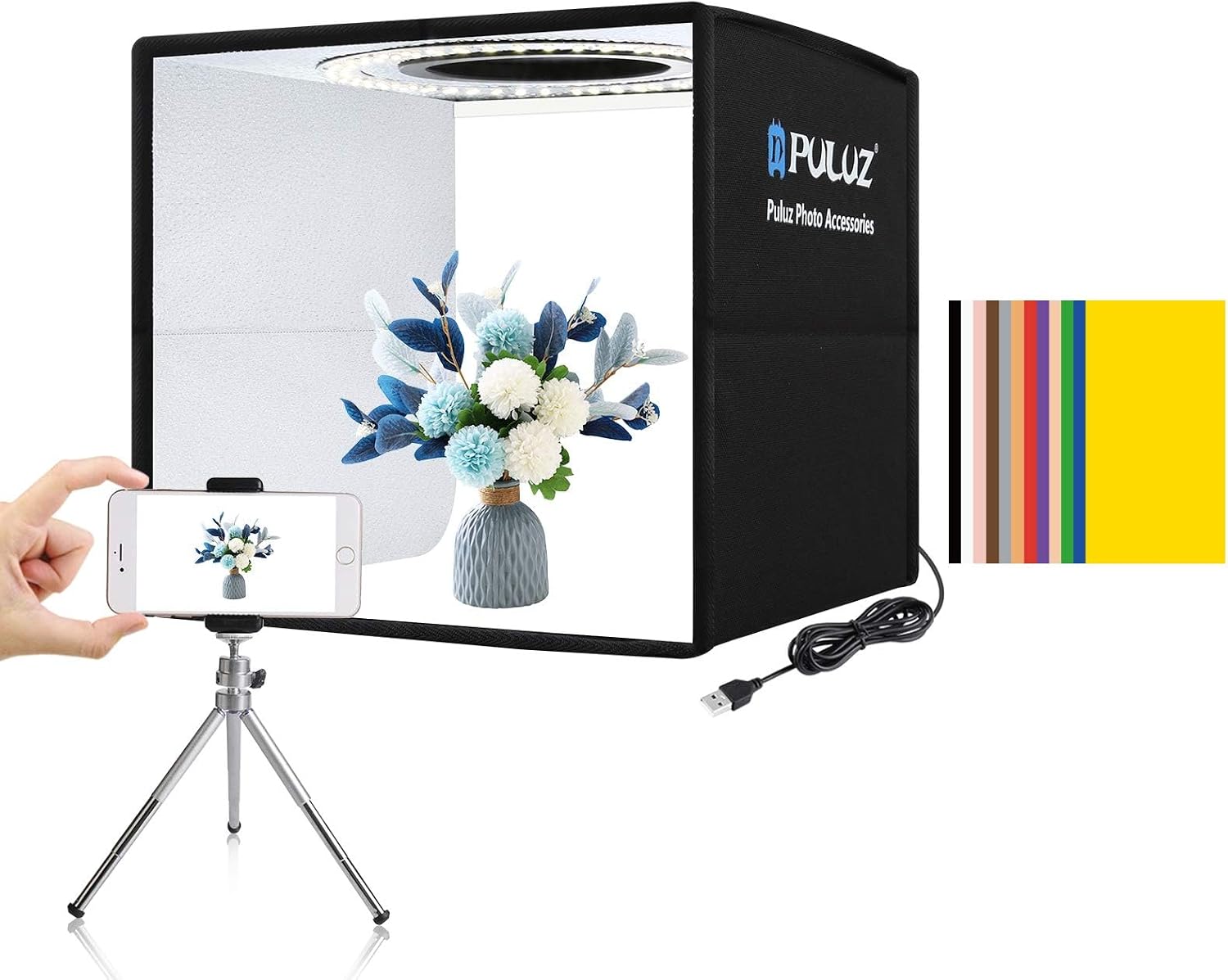 Video Led Light Panel - APP制御対応RGB LEDパネルビデオライト、800D写真・ビデオ照明キット、8つのシーンモード、CRI 97、2個セット、YouTubeスタジオ、ゲーム、ストリーミング、会議用