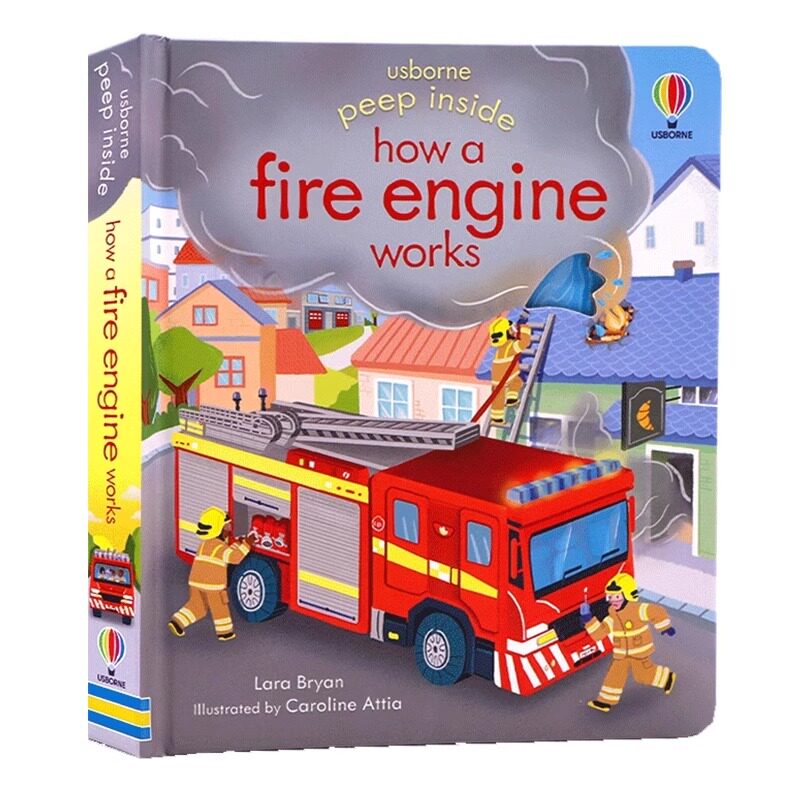 Photography Job - Usborne Peep Inside: 消防車の仕組み - 3D立体英語絵本