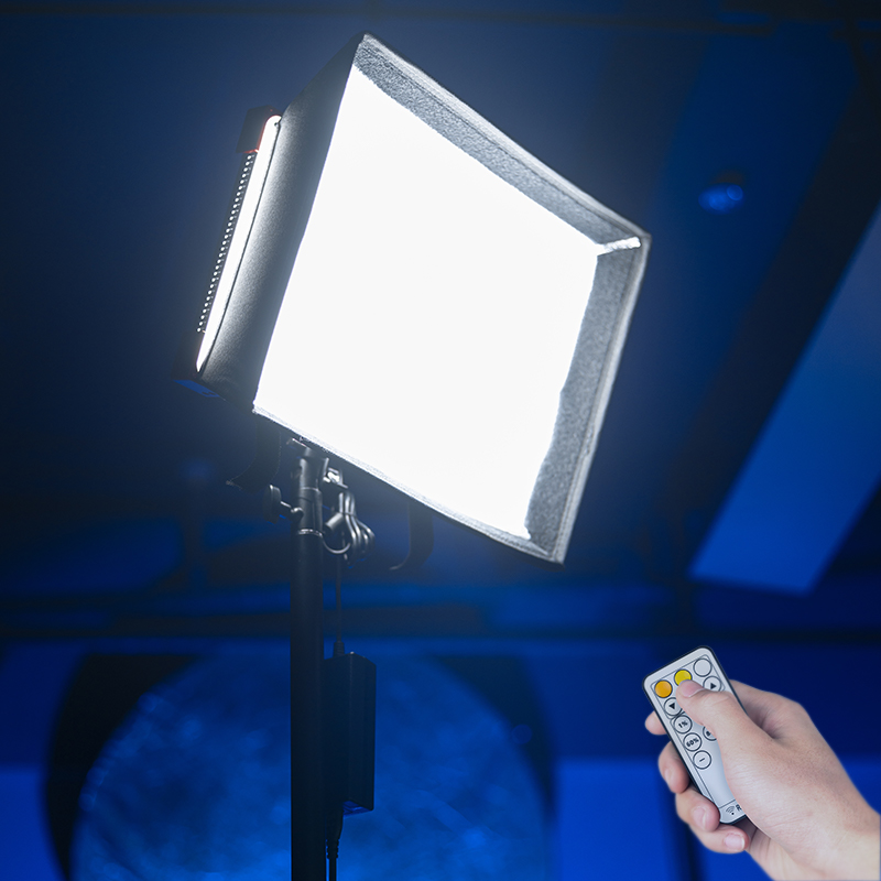 Video Led Light Panel - AMBITFUL LEDP60C 超薄型LEDビデオライトパネル 60W出力 3200-5600K色温度 ビデオ撮影、美容、TikTok、YouTubeライブ用