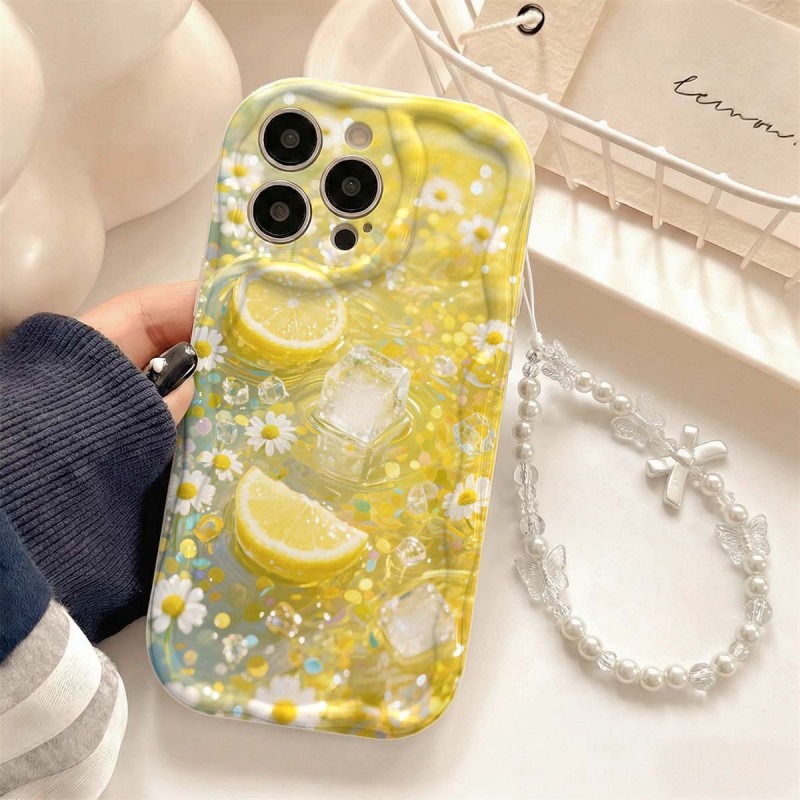 Photography Art - 油絵レモンブロッサムアイスキューブ柄スマホケース Samsung S25 S26 S22 S23