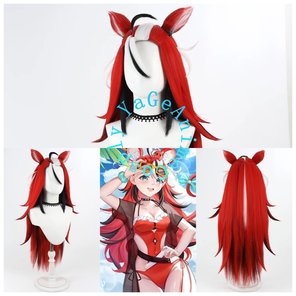 Photography Outfit - ハコス・ベールズ サマーコスプレウィッグ キャラクターヘアスタイル 季節限定ライブイベント ビーチフェスティバル アイドルショーやクリエイティブな写真撮影に