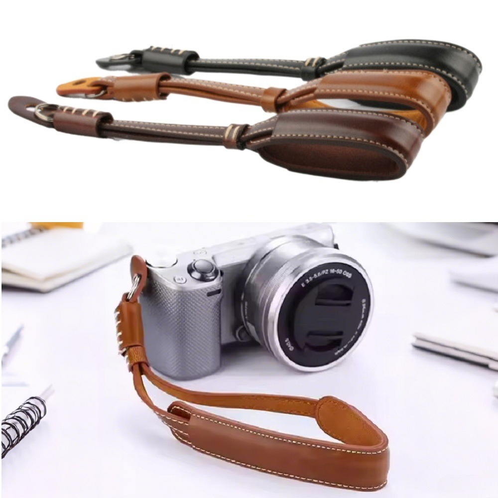 Camera Strap Leather - クイックリリースカメラリストストラップ、PUレザー安全ハンドストラップロープ、デジタル一眼レフミラーレスコンパクトデジタルカメラ用