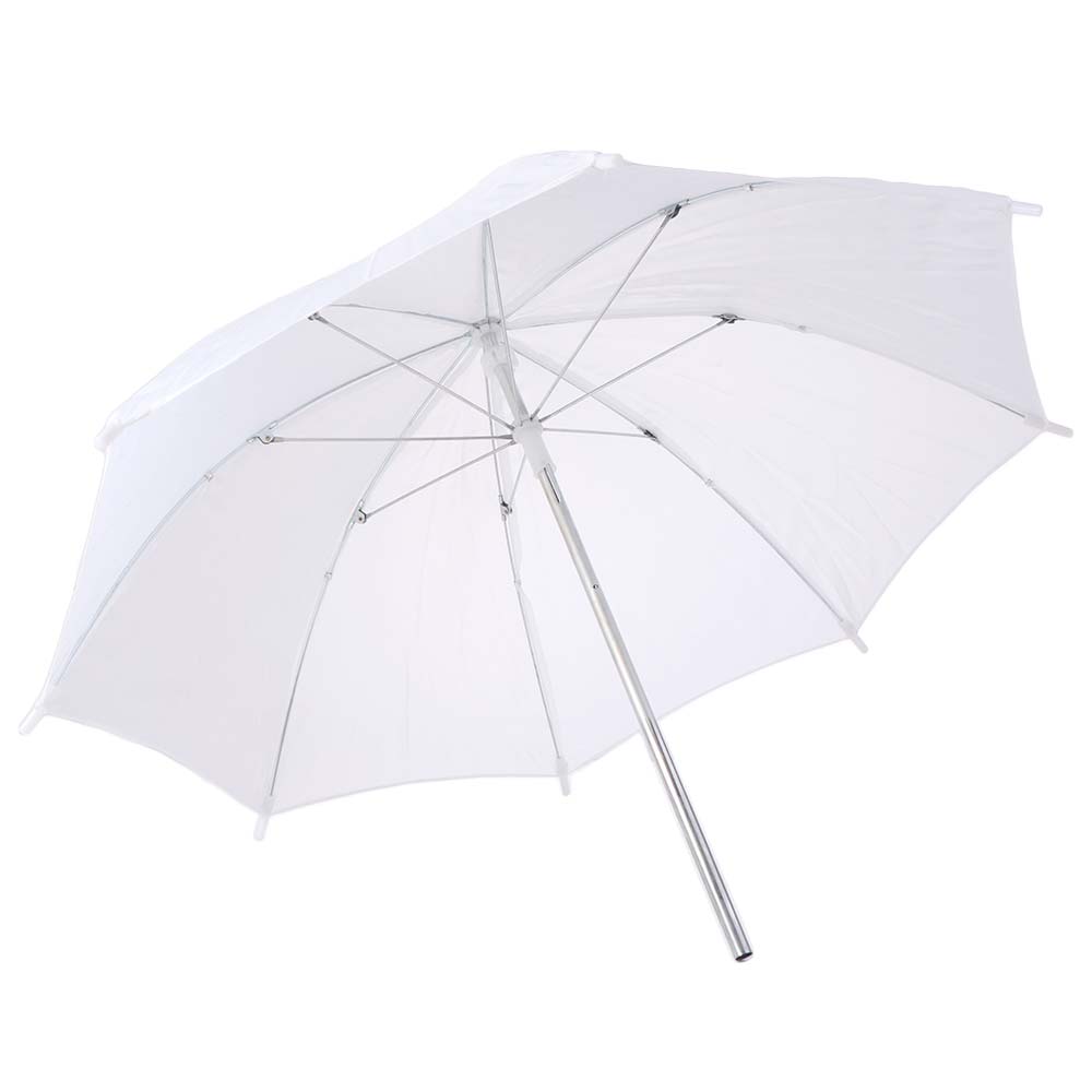 Photography Umbrella Diffuser - 50cm/20インチ撮影用アンブレラ、金属ハンドル、ホワイトソフト照明アンブレラ、ディフューザーライトクロス、簡単設置