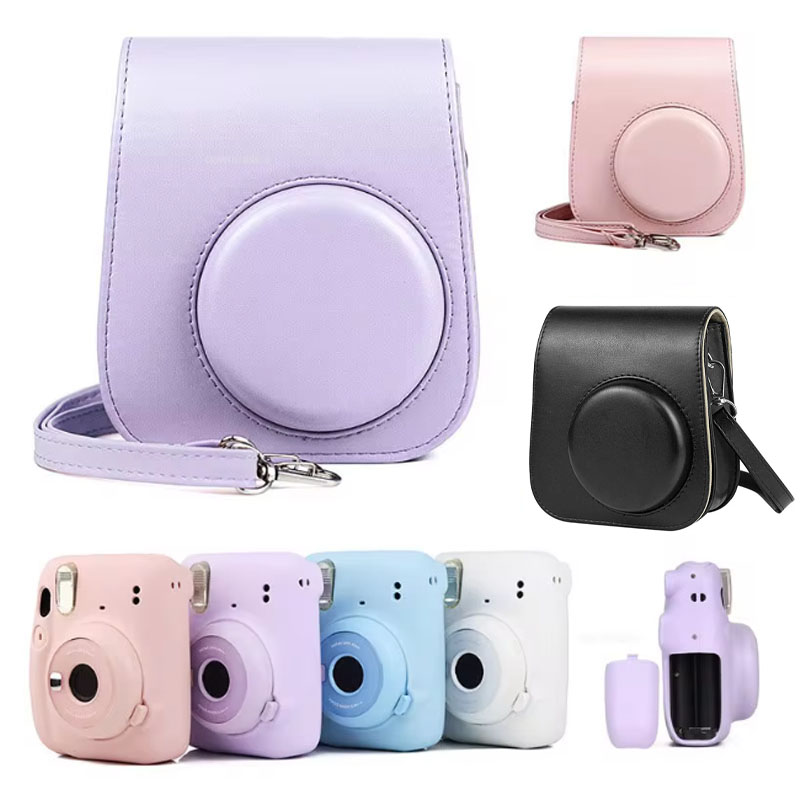 Fujifilm-Instax Mini 11,9,8用カメ - Camera Strap Leather のレビューと価格