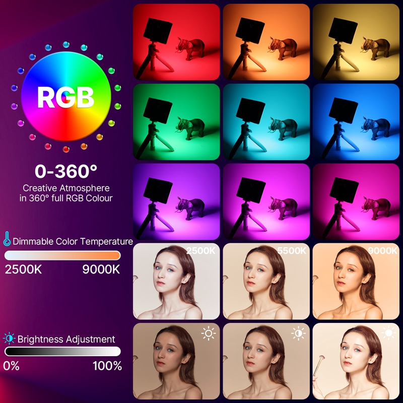 ULANZI LT002 RGBビデオライト、ポータブルLE - Video Led Light Panel のレビューと価格