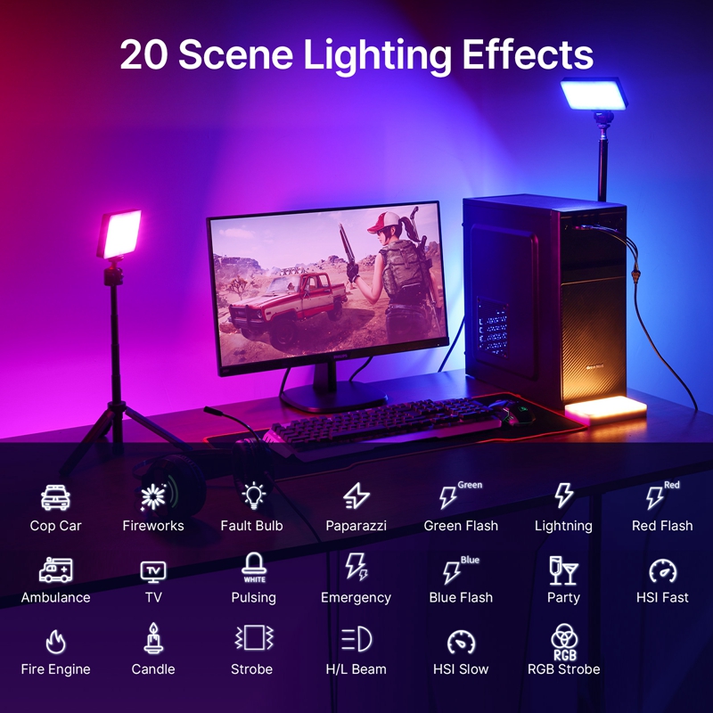 ULANZI LT002 RGBビデオライト、ポータブルLE - Video Led Light Panel のレビューと価格