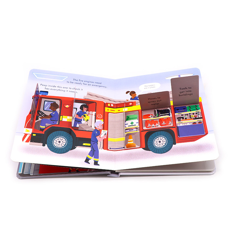 Usborne Peep Inside: 消防車の仕組み - - Photography Job のレビューと価格