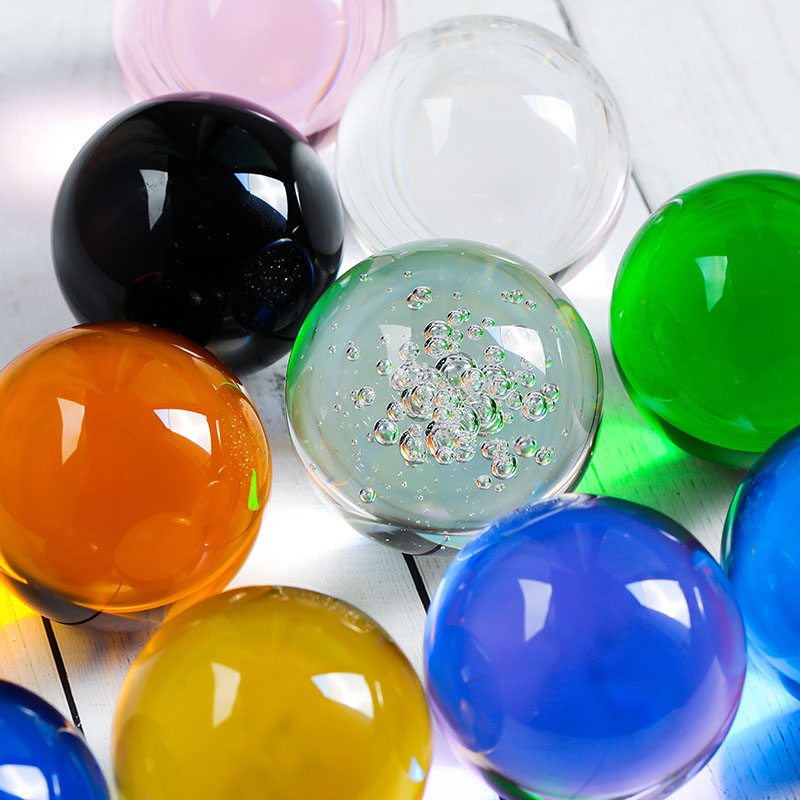 ガラスの置物,レンズボール,球,写真の装飾,装飾品,10色, - Lens Ball Crystal のレビューと価格