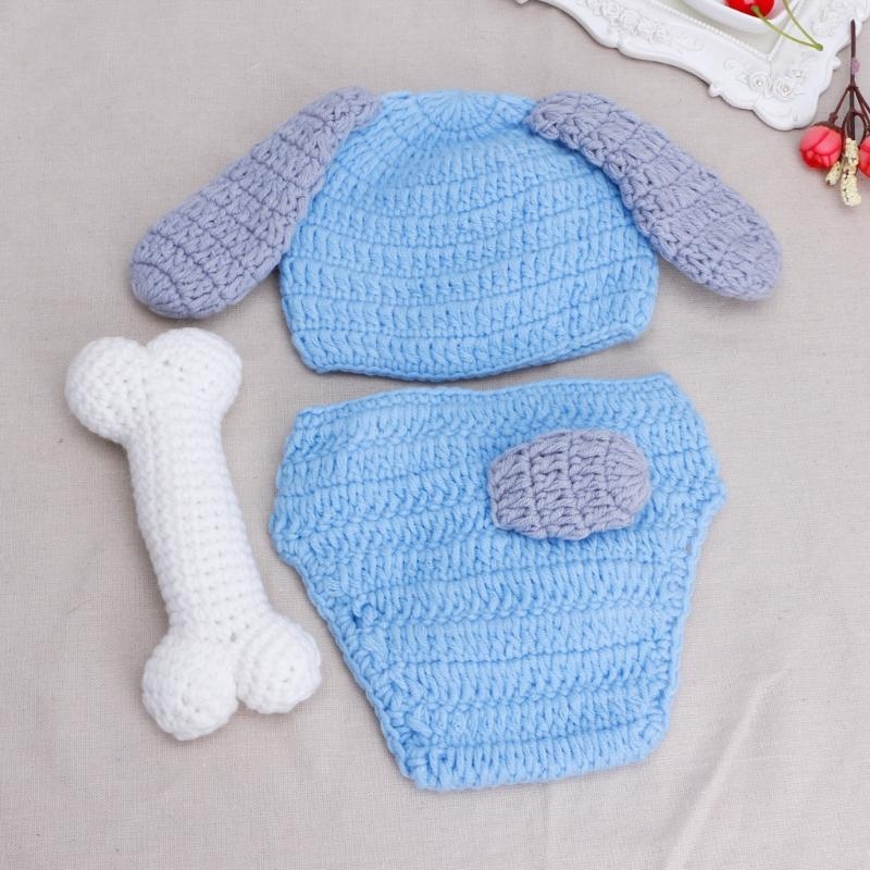 3 ピース/セット新生児写真撮影小道具帽子 + ニットショー - Photography Outfit のレビューと価格
