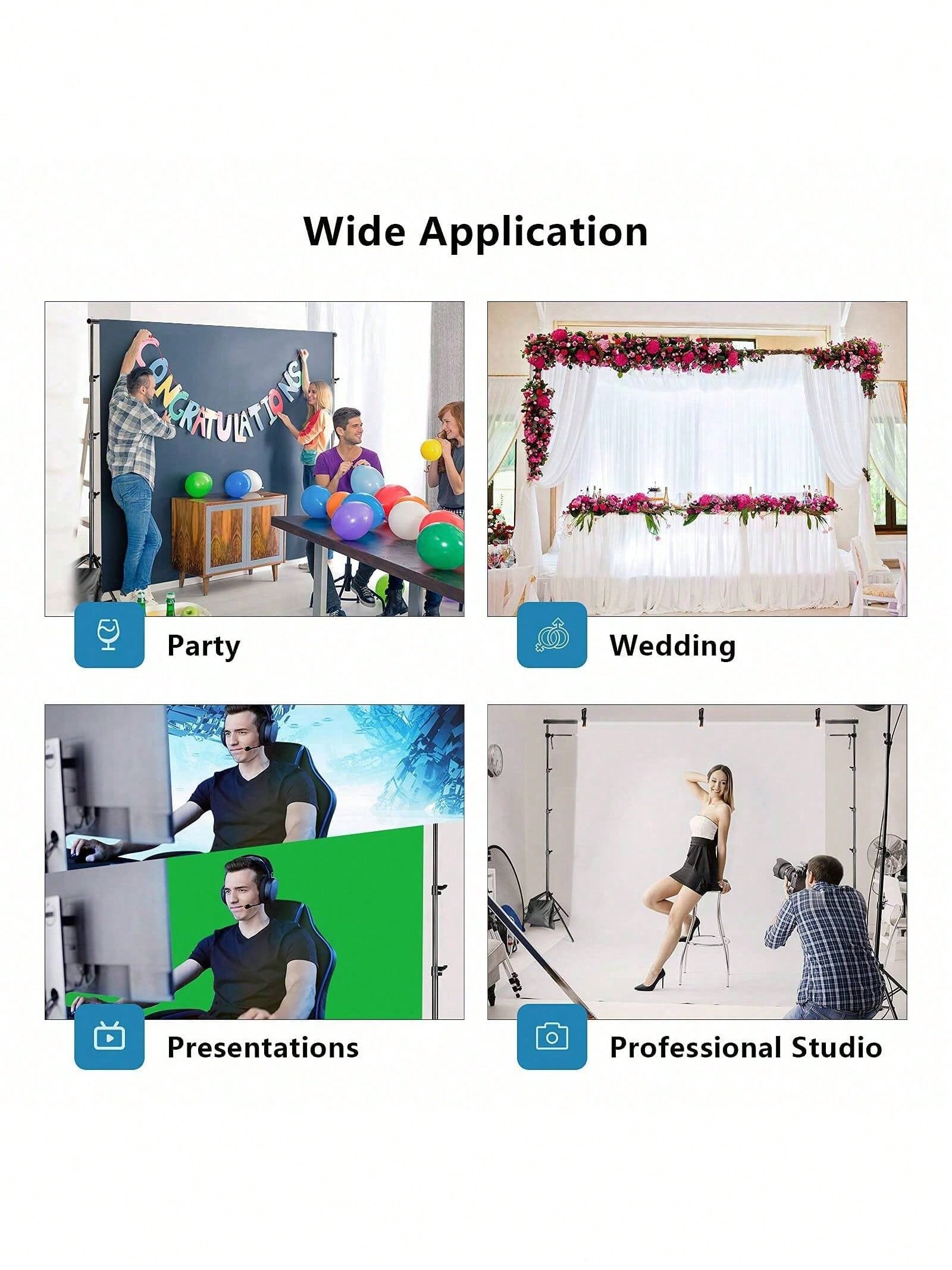 背景スタンド プロ仕様の頑丈な写真撮影用背景スタンド ブラッ - Photography Website のレビューと価格