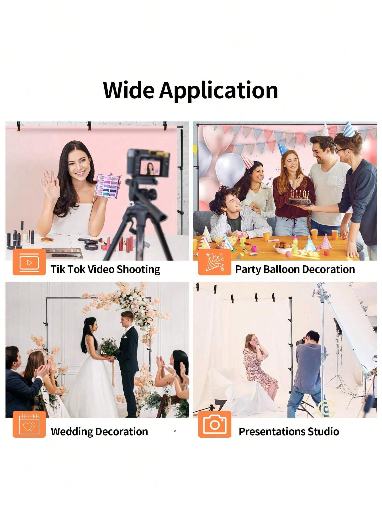 背景スタンド プロ仕様の頑丈な写真撮影用背景スタンド ブラッ - Photography Website のレビューと価格