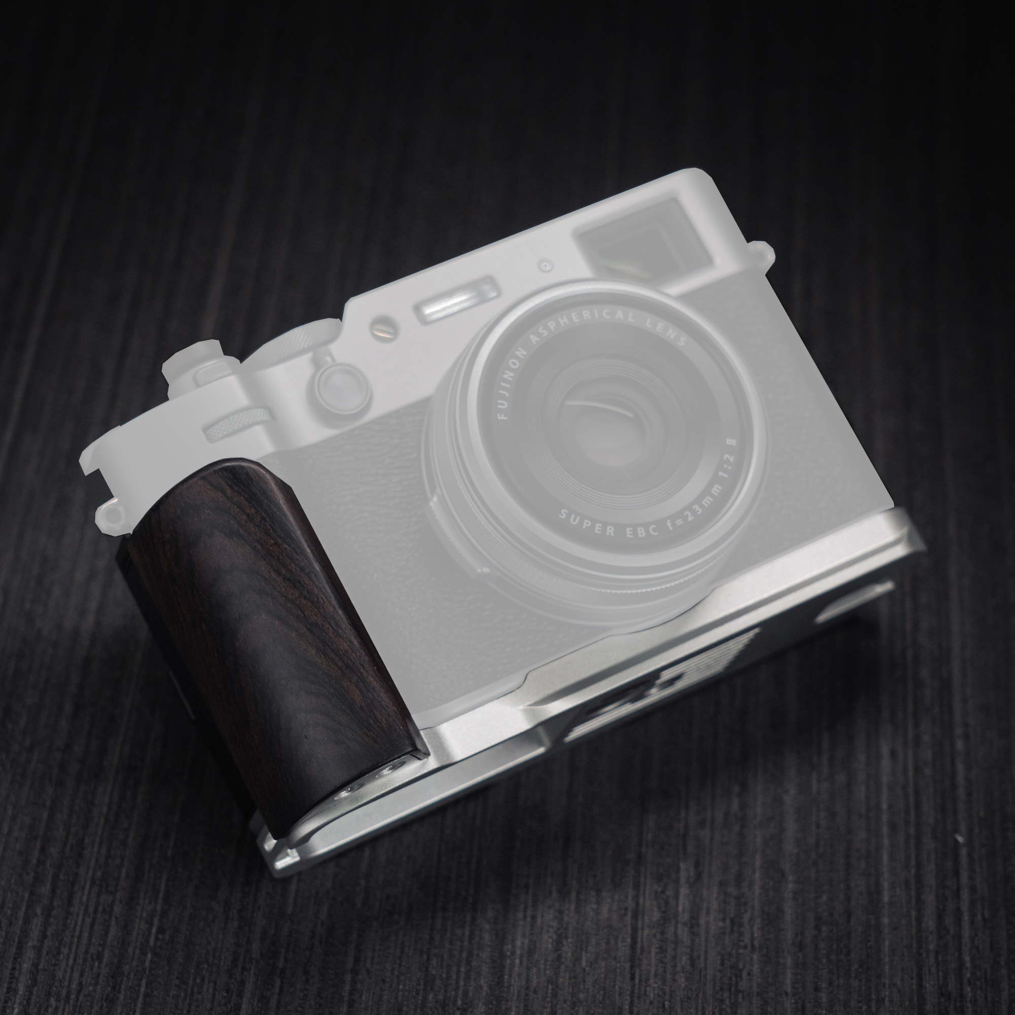 木製ハンドグリップ L ホルダー富士フイルム X100VI  - Camera Cage Baseplate のレビューと価格