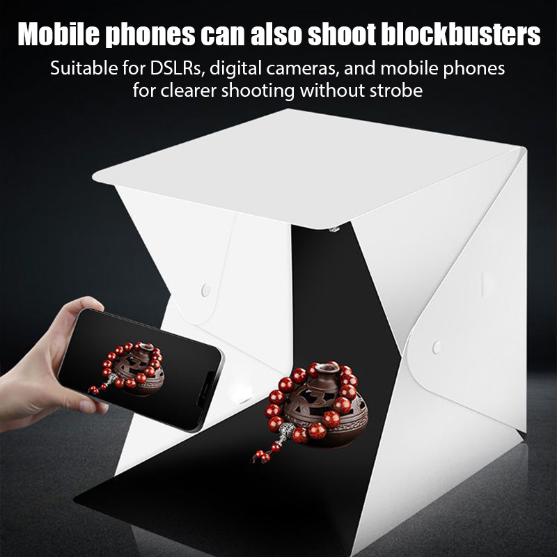 折りたたみ式フォトスタジオブースソフトボックス小型LEDライ - Photography Website のレビューと価格