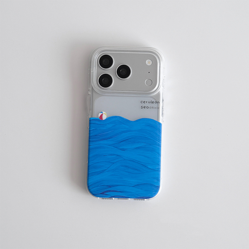 油絵風海面テクスチャのiPhoneケース iPhone 17 - Photography Art のレビューと価格