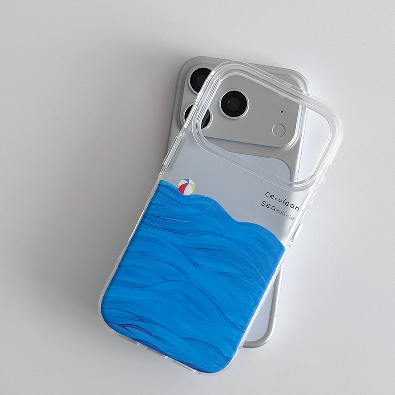 油絵風海面テクスチャのiPhoneケース iPhone 17 - Photography Art のレビューと価格