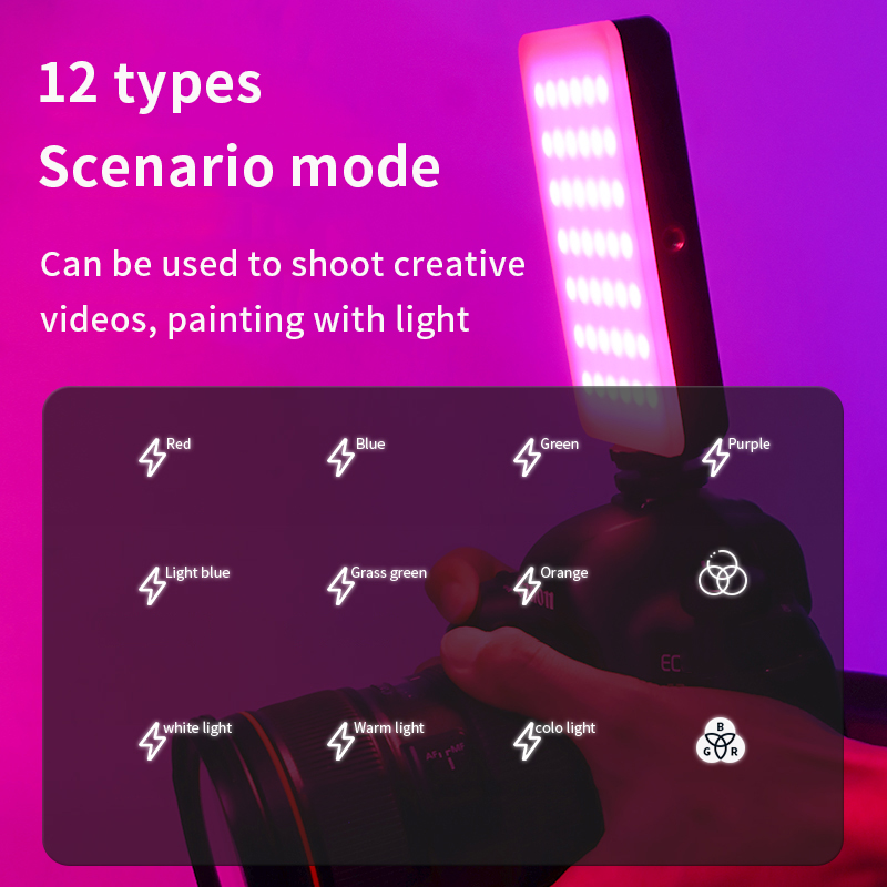 RGB ビデオライトポータブル LED カメラライトパネルフ - Video Led Light Panel のレビューと価格