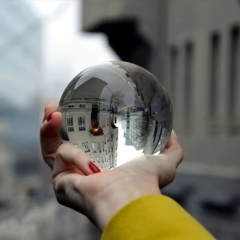 クリエイティブな丸いクリスタルガラス玉 超透明で滑らかな風水 - Lens Ball Crystal のレビューと価格