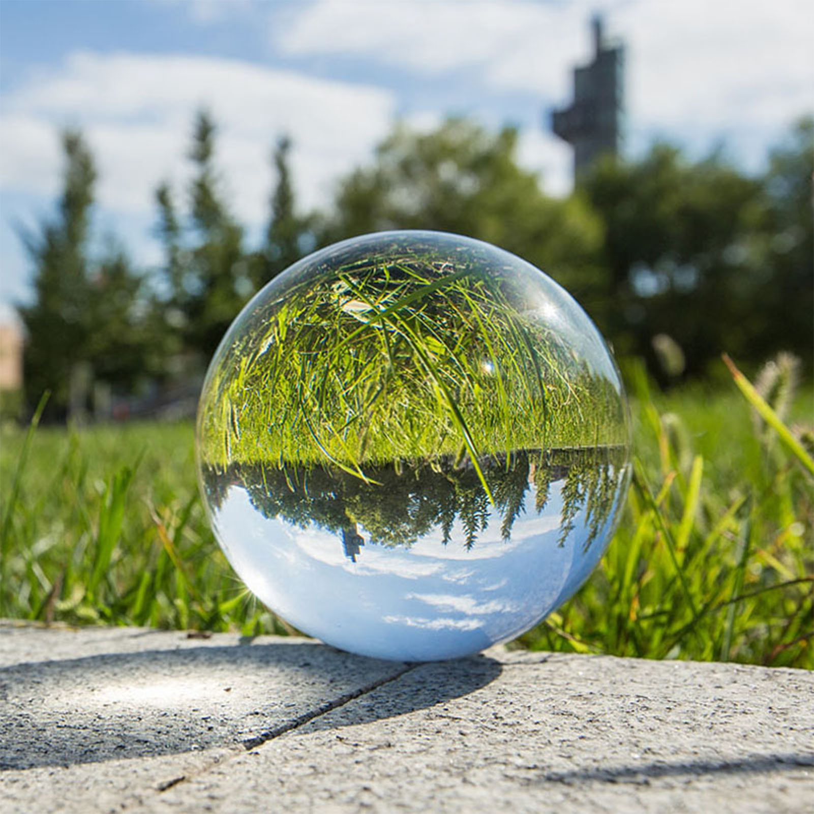 写真愛好家向けクリスタルボール透明ガラス球体家の装飾用芸術的 - Lens Ball Crystal のレビューと価格