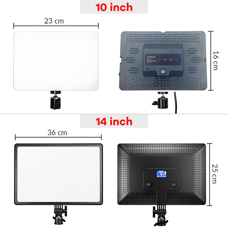 14 インチ 10 インチ LED ビデオライトパネル EU - Video Led Light Panel のレビューと価格