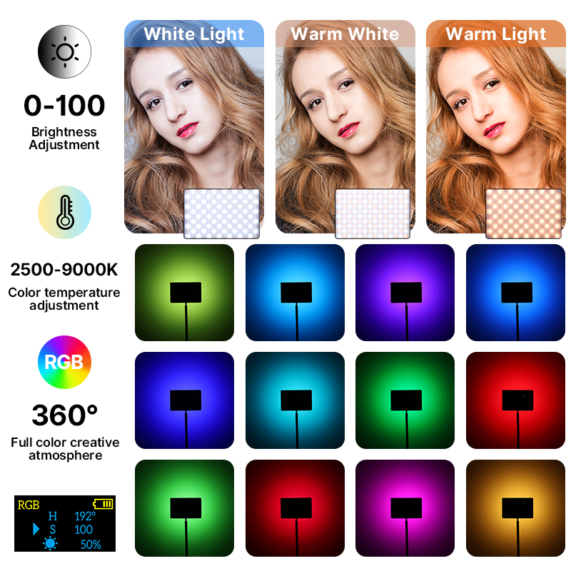 Ulanzi LT003 15W RGB Video Lig - Video Led Light Panel のレビューと価格
