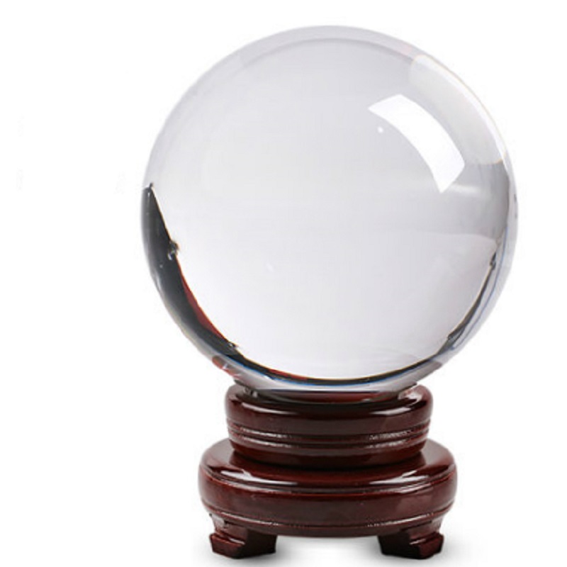 ガラス玉の透明なシャンデリアレンズ,写真の装飾,家庭用装飾ボ - Lens Ball Crystal のレビューと価格