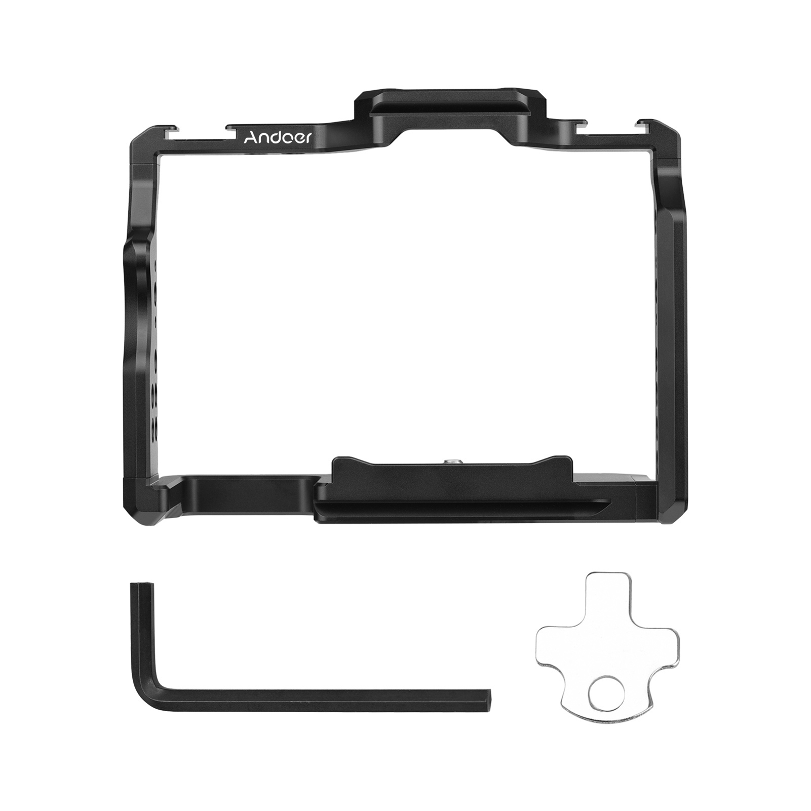 Andoer カメラケージ アルミニウム合金ビデオケージ デ - Camera Cage Baseplate のレビューと価格