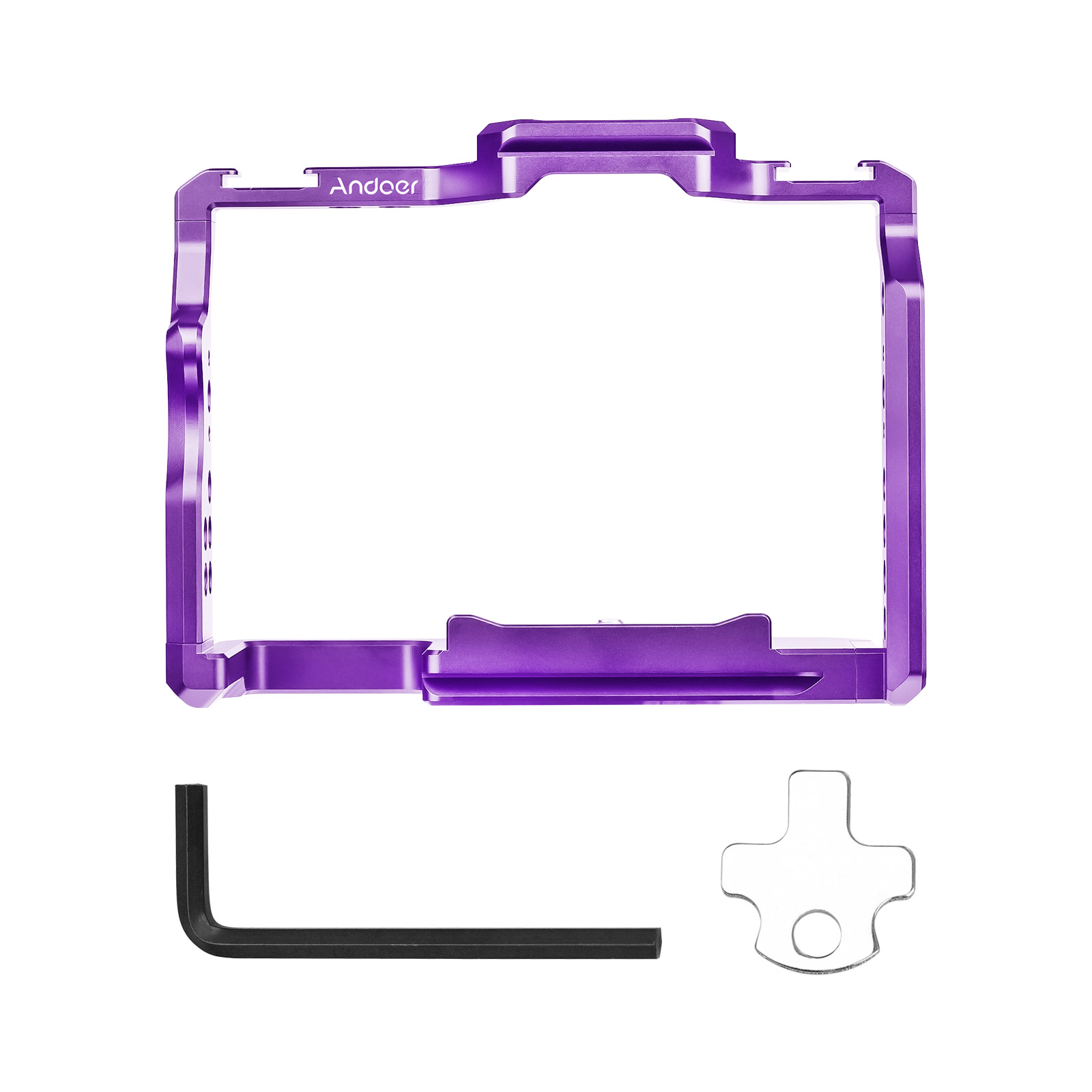 Andoer カメラケージ アルミニウム合金ビデオケージ デ - Camera Cage Baseplate のレビューと価格