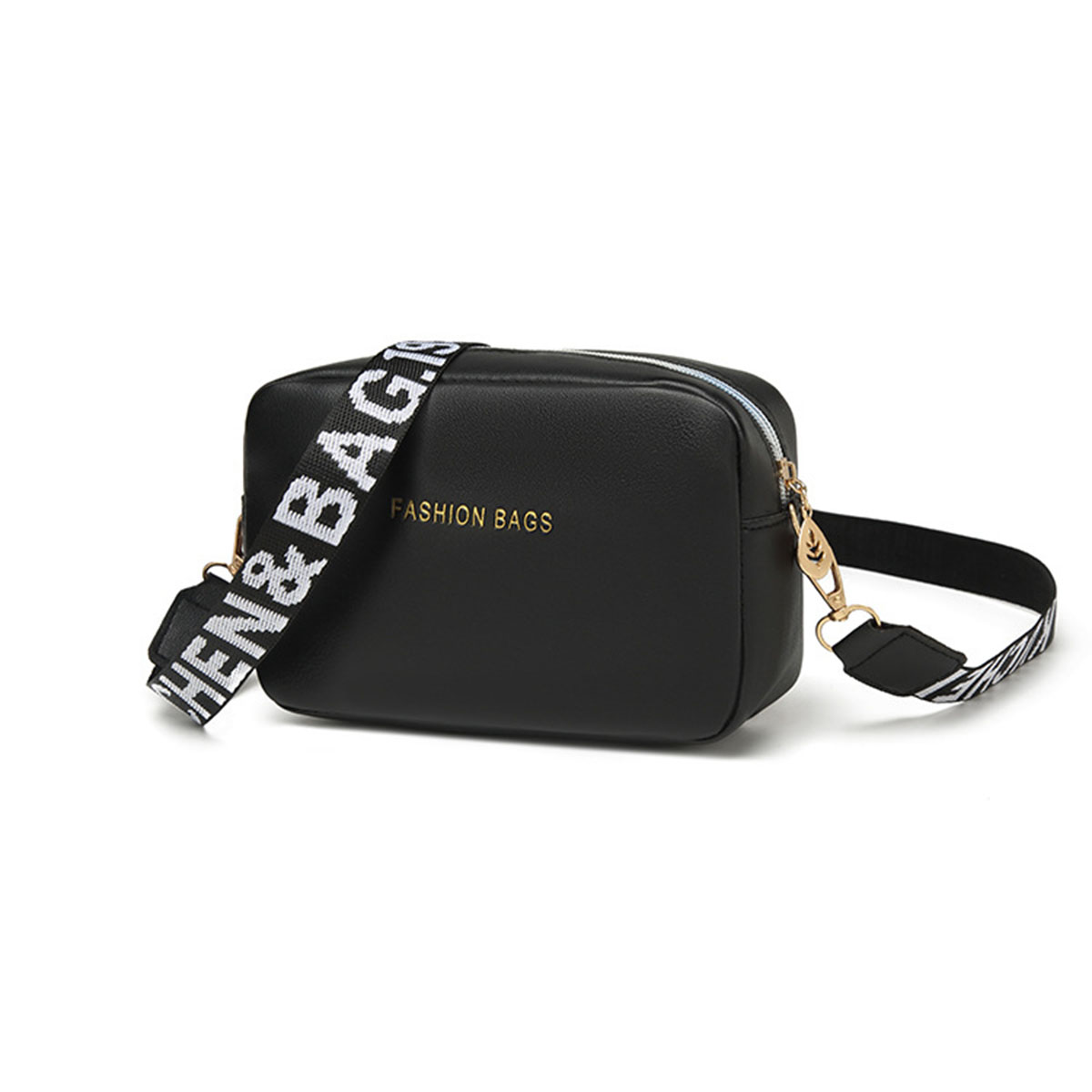 女性用ブラックPUレザーカメラクロスボディバッグ、ファッショ - Camera Strap Leather のレビューと価格