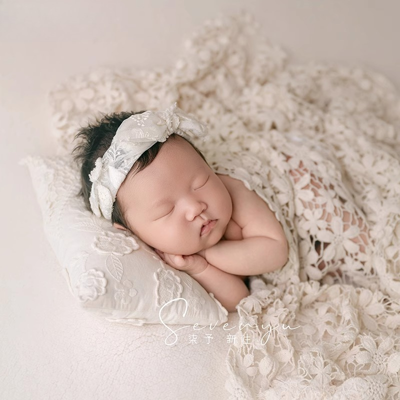 新生児写真撮影用小道具 女の赤ちゃん用 ホワイト背景 花柄ヘ - Photography Outfit のレビューと価格