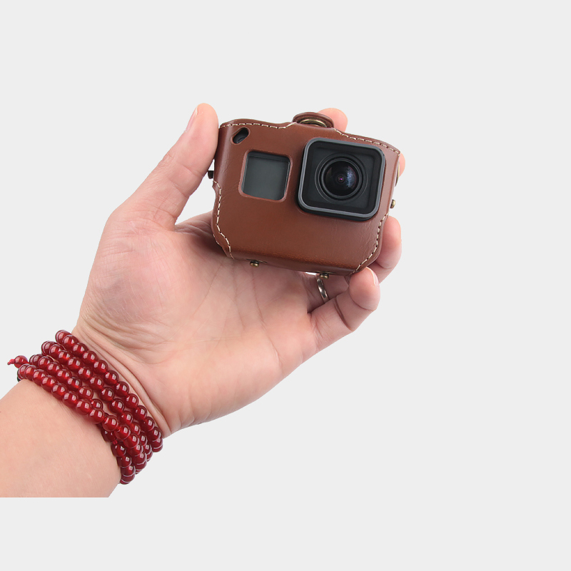 Gopro hero 7 6 5用puレザーケース,ショルダ - Camera Strap Leather のレビューと価格