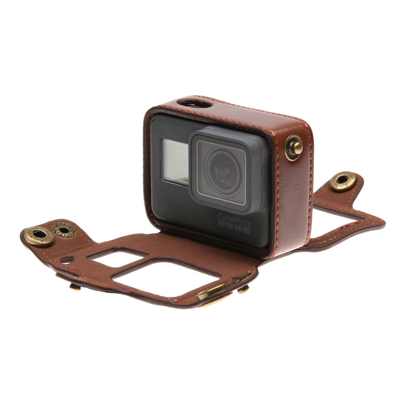 Gopro hero 7 6 5用puレザーケース,ショルダ - Camera Strap Leather のレビューと価格