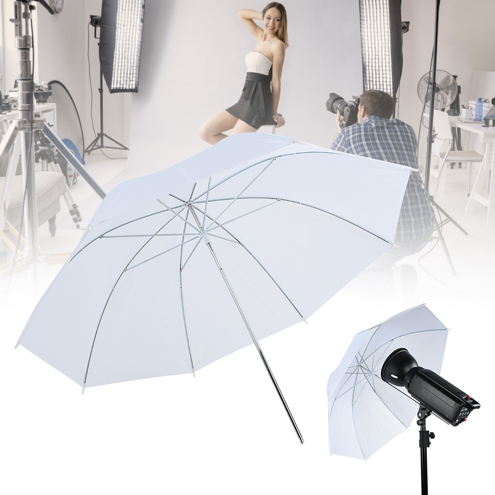 33インチ半透明ホワイトソフトアンブレラ、写真スタジオフラッ - Photography Umbrella Diffuser のレビューと価格
