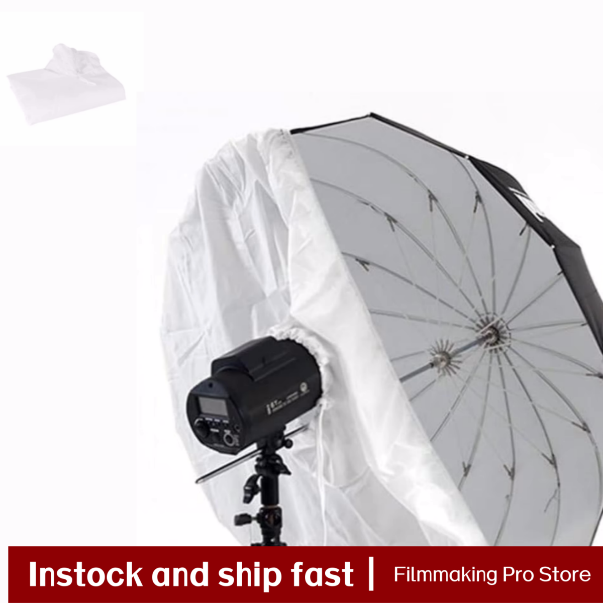 ソフトライトディフューザー ホワイト パラボリックアンブレラ - Photography Umbrella Diffuser のレビューと価格
