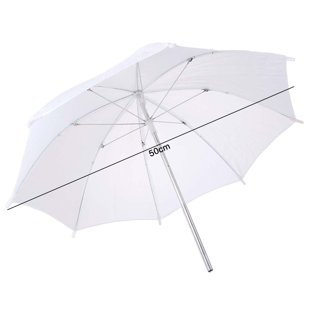 50cm/20インチ撮影用アンブレラ ホワイトソフトライトク - Photography Umbrella Diffuser のレビューと価格