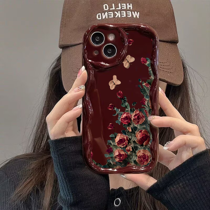 レトロな油絵風花柄スマホケース iPhone 17 16 1 - Photography Art のレビューと価格